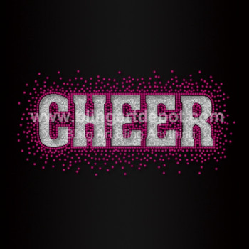 Cheer Rhinestone Iron On Transfer Heat Transfers Glitter Vinyl Cheer Rhinestone Iron On Transfer Heat Transfers Glitter Vinyl